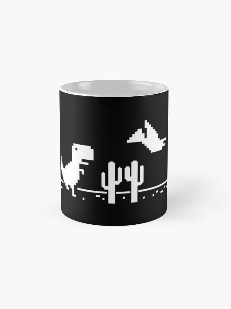 Chrome Dino – Offline T-Rex 11 oz Ceramic Mug Chrome Dino – Offline T-Rex  Mugs