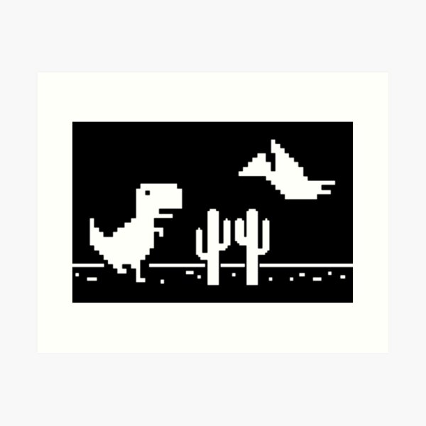 Offline dinosaur game cactus but its better pixel art