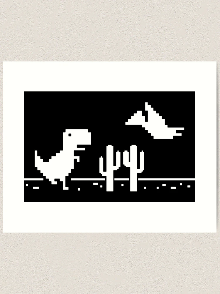 Google Dinosaur Game Wall Art for Sale