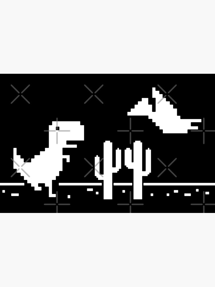 Pixel dinosaur error icon game browser offline Vector Image