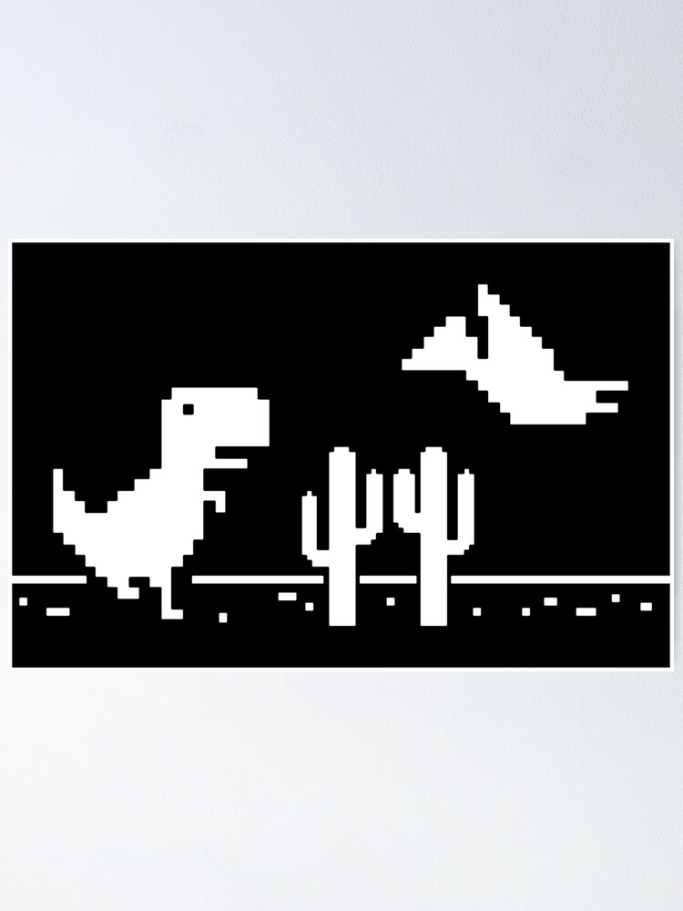 Google Offline Dinosaur Game - Trex Runner | Poster