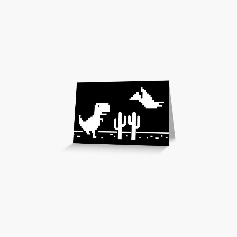 Offline - Unable to connect to the internet - Dino Game Sticker Sticker  for Sale by FoxBrother