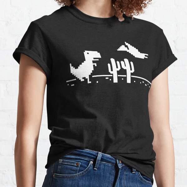 Offline Chrome T-Rex Game Kids T-Shirt for Sale by NikkiMouse82