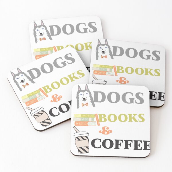Item preview, Dogs books and coffee  designed and sold by berenger04.