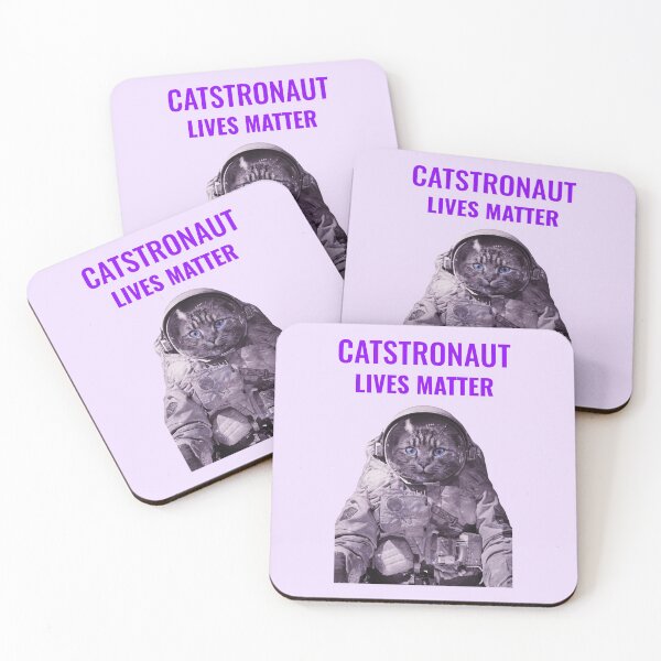 Item preview, CATSTRONAUT LIVES MATTER - FUNNY CAT PUN designed and sold by gaCh438.