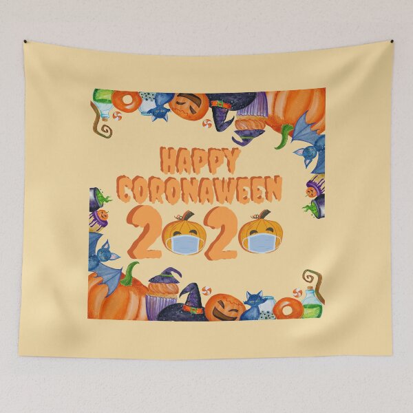 Item preview, Happy Coronaween 2020 designed and sold by The Little Wood Cottage.