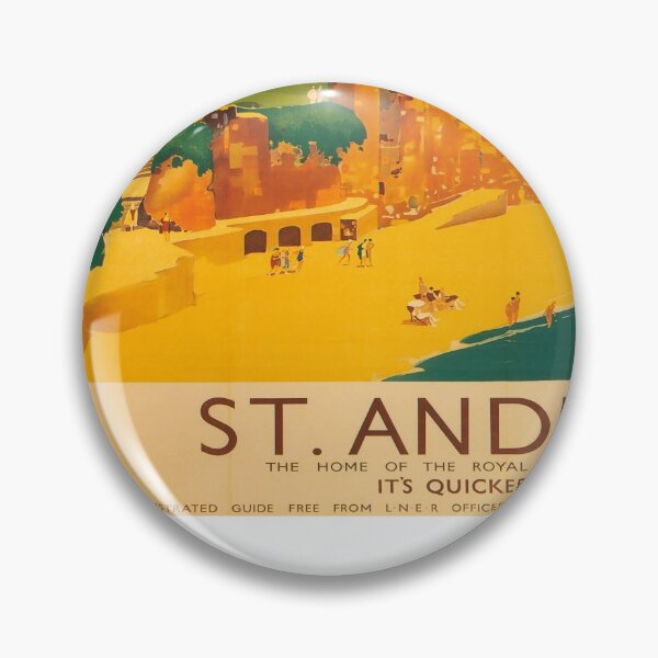 Item preview, St Andrews retro poster designed and sold by CorasPosters.