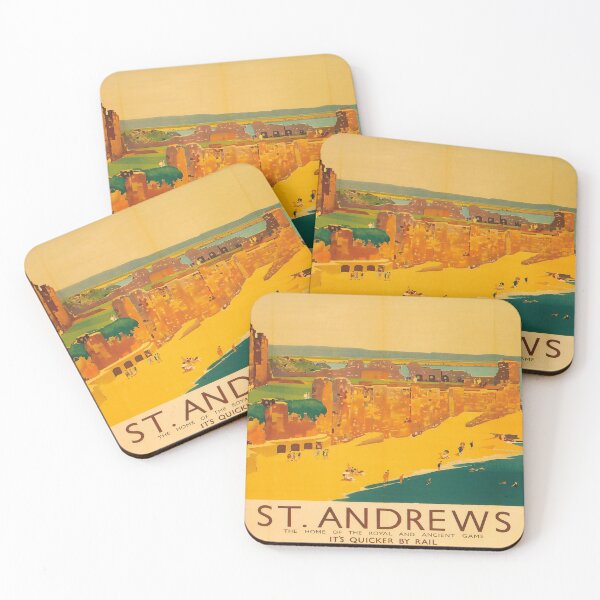 Item preview, St Andrews retro poster designed and sold by CorasPosters.