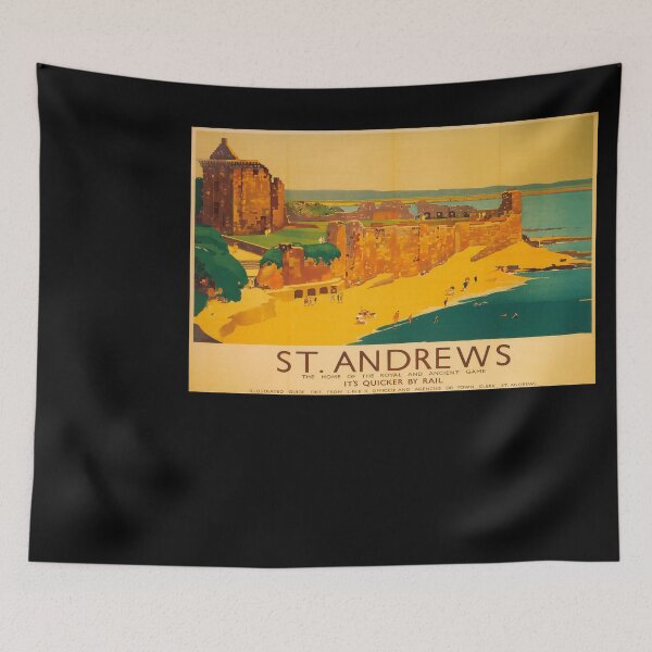 Item preview, St Andrews retro poster designed and sold by CorasPosters.