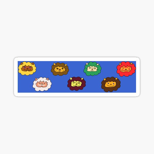 Animal Crossing Lions Sticker