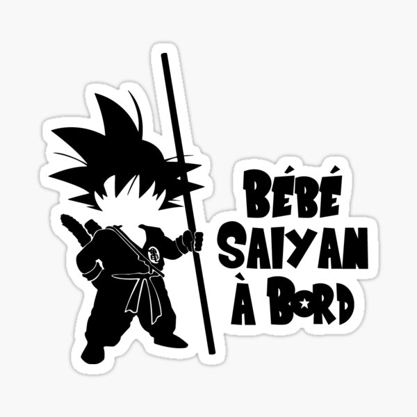 Adesivo Goku Baby Dragon Ball 10cmx15cm Geek Nerd Desenho