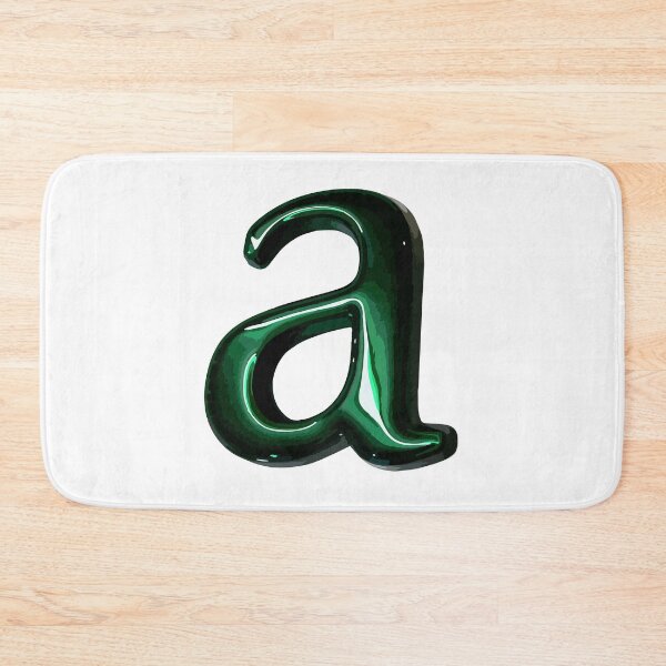 Item preview, Green Letter a sticker sticker designed and sold by carlarmes.