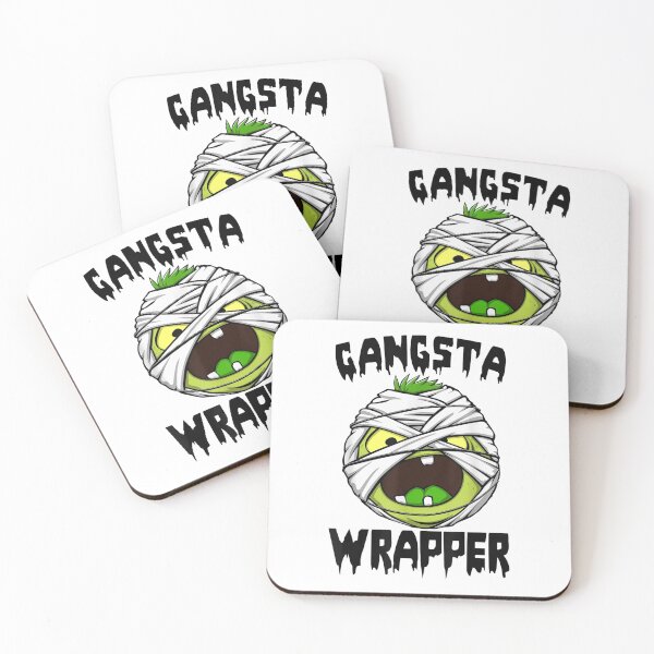 Item preview, Gangsta Wrapper Tee Shirt Womens Funny Zombie Halloween designed and sold by LezaZechel.