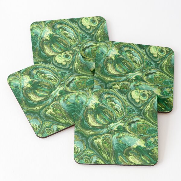 Item preview, Green Trippy Swirls Abstract Pattern designed and sold by everything4eva.