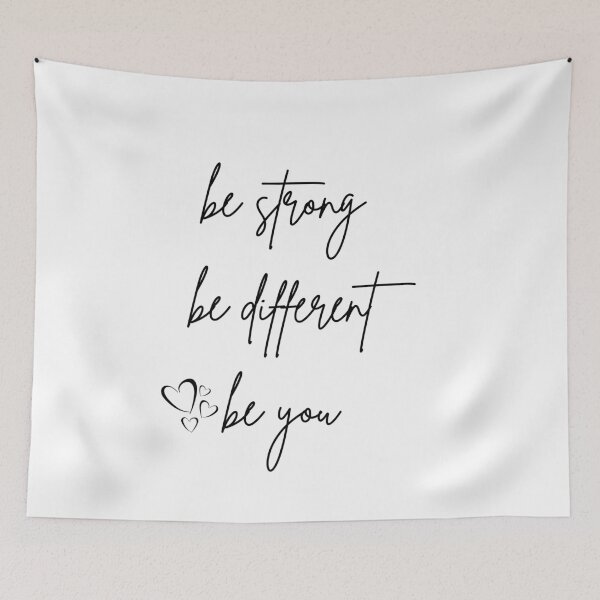 Item preview, be strong be different be you handwritten Black designed and sold by Beyond Words.