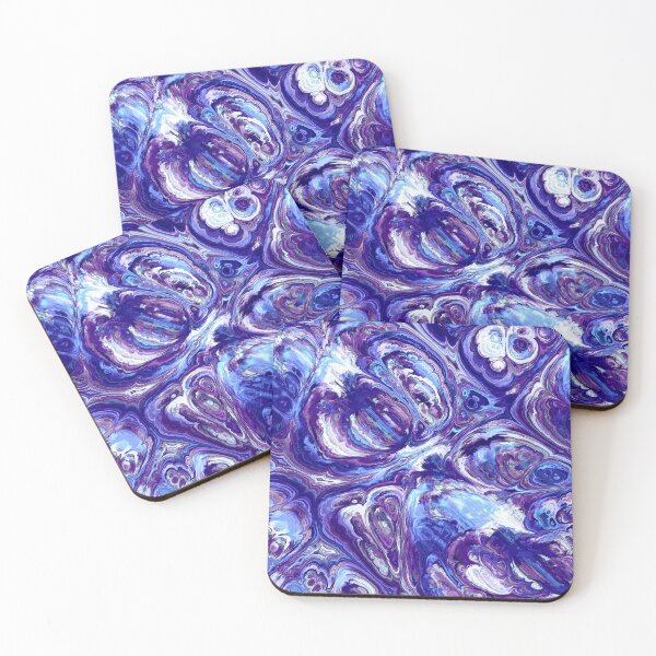 Item preview, Blue Trippy Swirls Abstract Pattern designed and sold by everything4eva.