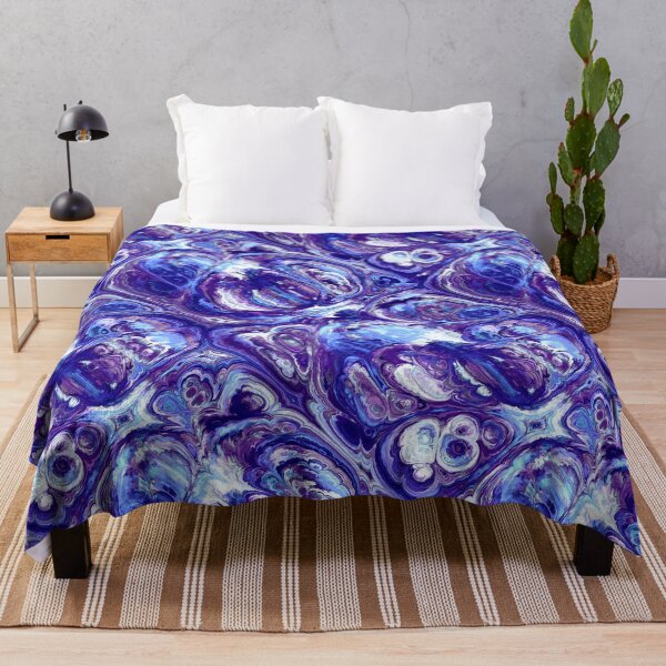 Item preview, Blue Trippy Swirls Abstract Pattern designed and sold by everything4eva.