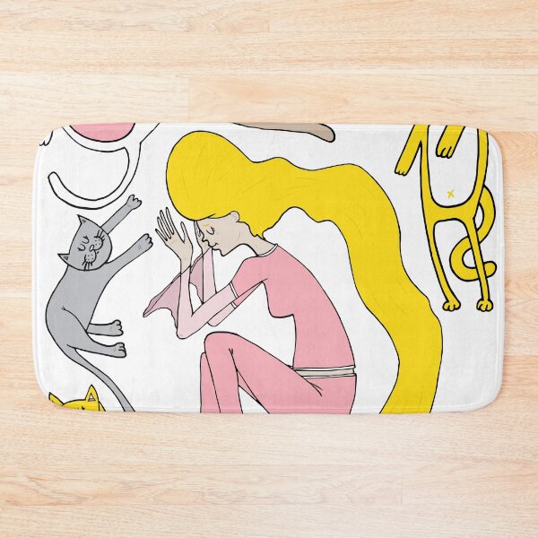 Item preview, Sleeping girl, sleeping cats designed and sold by Adrian Serghie.