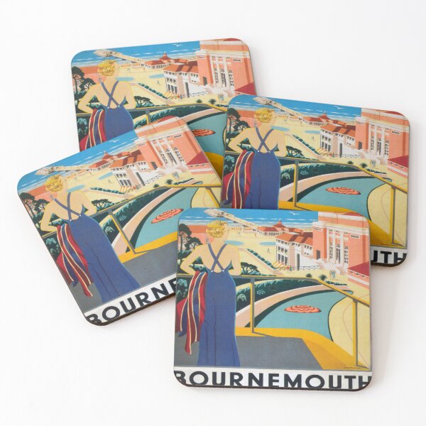 Item preview, Bournemouth retro poster designed and sold by CorasPosters.