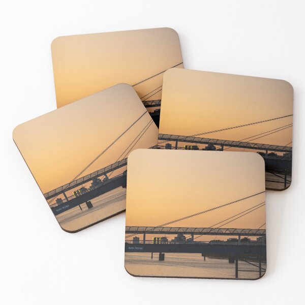 Item preview, Bells Bridge on the River Clyde at Sunset in Glasgow Scotland designed and sold by marthadoom.