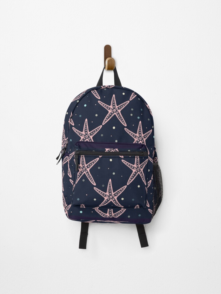 Thumbnail 1 of 3, Backpack, Starfish pattern designed and sold by PurpleTurtle8.