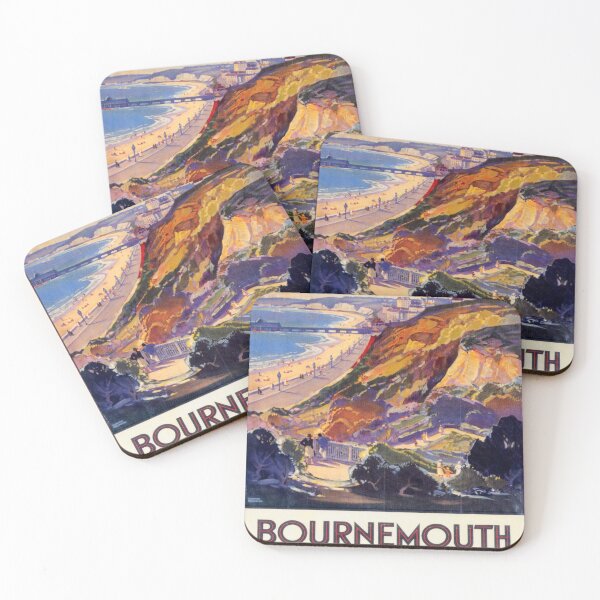 Item preview, Bournemouth retro poster designed and sold by CorasPosters.
