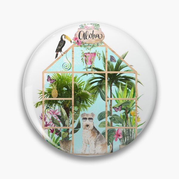 Item preview, Tropical Summerhouse - Lakeland Terrier designed and sold by Amanda-Lakey.