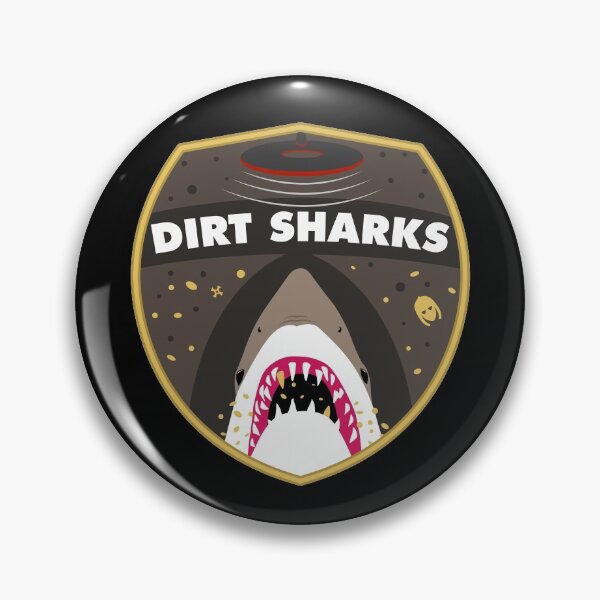 Item preview, Dirt Sharks Staffordshire Hoard Badge - Detectorists - DMDC designed and sold by Inflict Design.