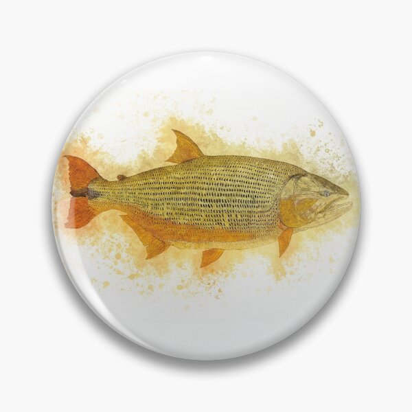 Item preview, Golden DORADO River Monster Watercolor Art for the Fishing Lovers and Anglers designed and sold by Naumovski.