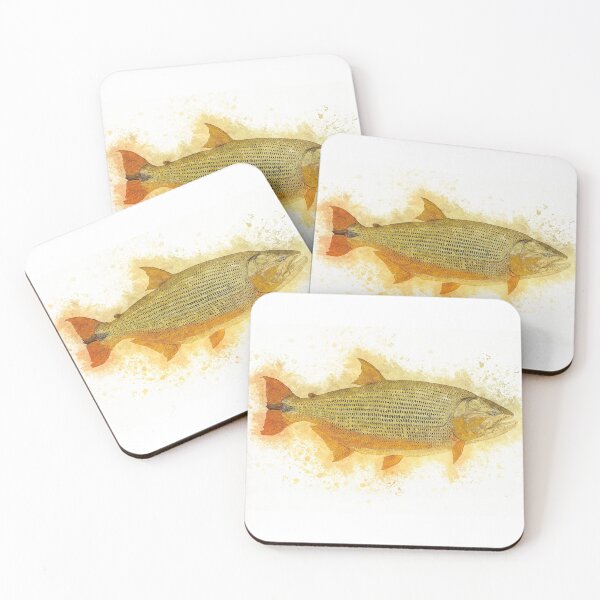 Item preview, Golden DORADO River Monster Watercolor Art for the Fishing Lovers and Anglers designed and sold by Naumovski.