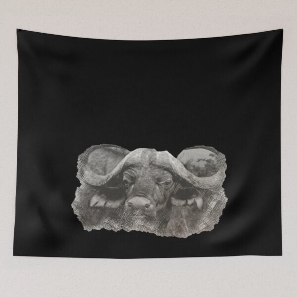 Item preview, Sketch of an African Cape Buffalo designed and sold by TeeZoneZtore.