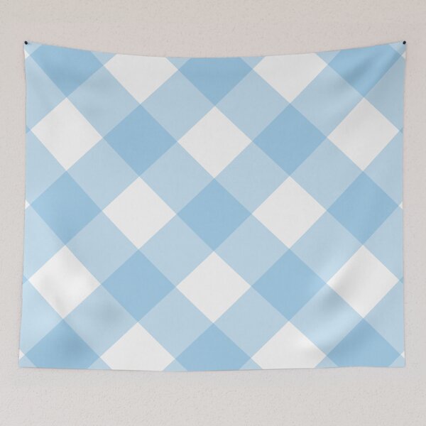 Item preview, Modern Blue  Gingham Pattern designed and sold by QuirkyClock.