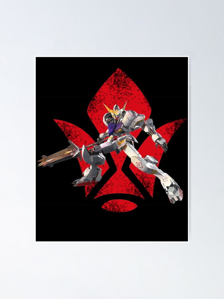 "Gundam Barbatos Iron Blooded Orphans" Poster by Redbubble