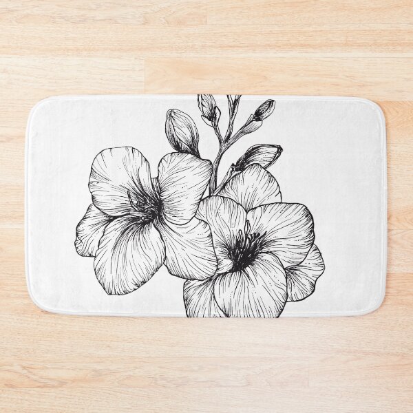 Item preview, Blackwork Ink Freesia Linedrawing designed and sold by marta-maria.