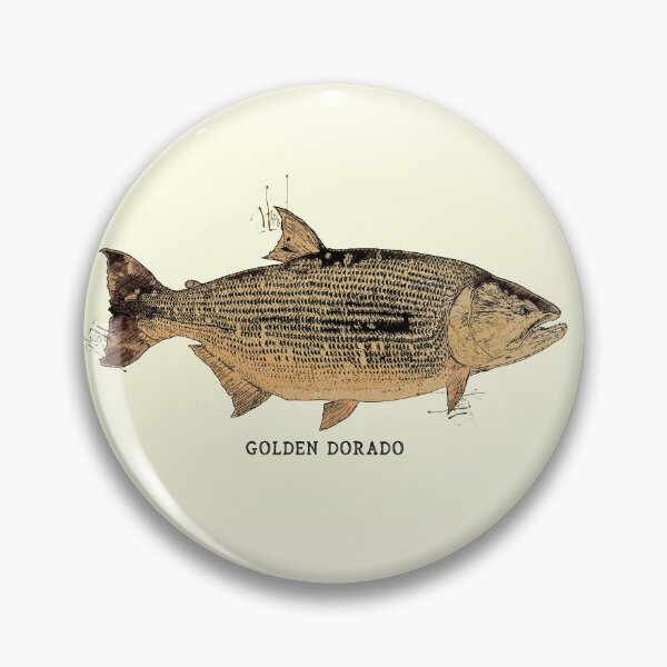 Item preview, GOLDEN DORADO Vintage Art Sketch for the Fishing Lovers and Anglers  designed and sold by Naumovski.
