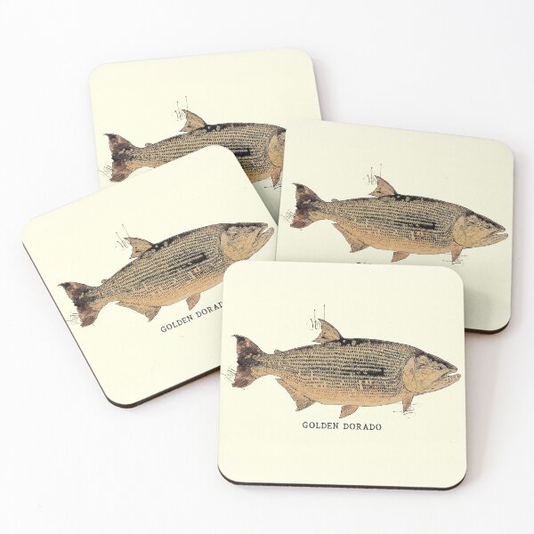 Item preview, GOLDEN DORADO Vintage Art Sketch for the Fishing Lovers and Anglers  designed and sold by Naumovski.