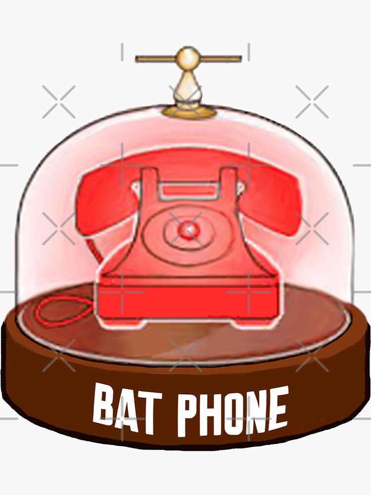"Bat Phone." Sticker for Sale by Supradon Redbubble