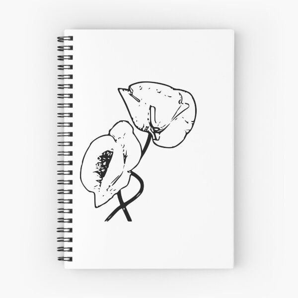 Item preview, Minimalist Remembrance Day poppy classic black and white duo designed and sold by Deegital18.