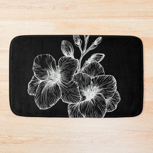 Item preview, Whitework Ink Freesia Linedrawing designed and sold by marta-maria.