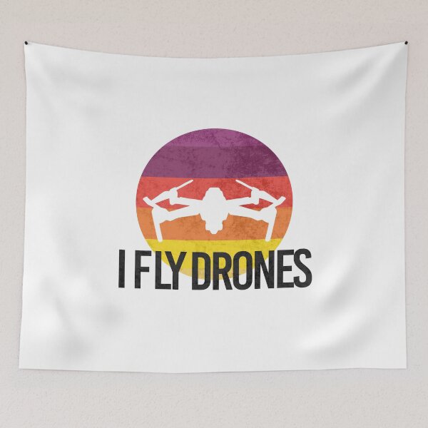 Item preview, I fly drones, drone pilot, quadcopter retro designed and sold by lsvds.