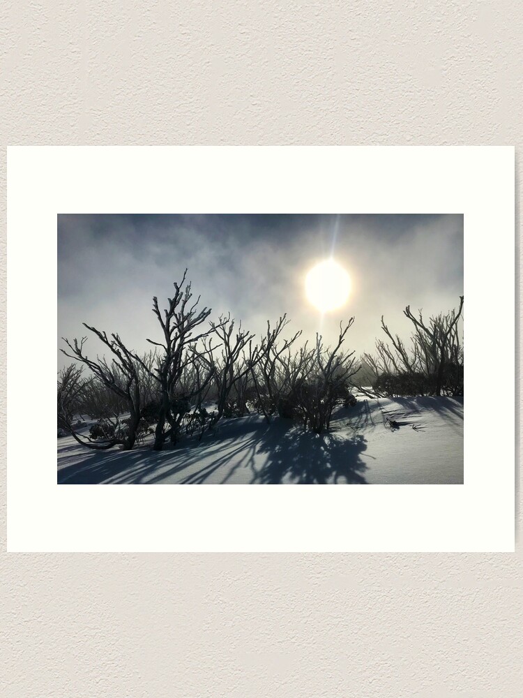 Thumbnail 2 of 3, Art Print, Snow Gum Ghosts designed and sold by ajdesignsau.