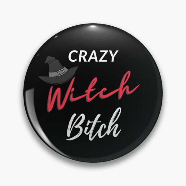 Item preview, Halloween Crazy witch bitch with witch hat designed and sold by MeliCollective.