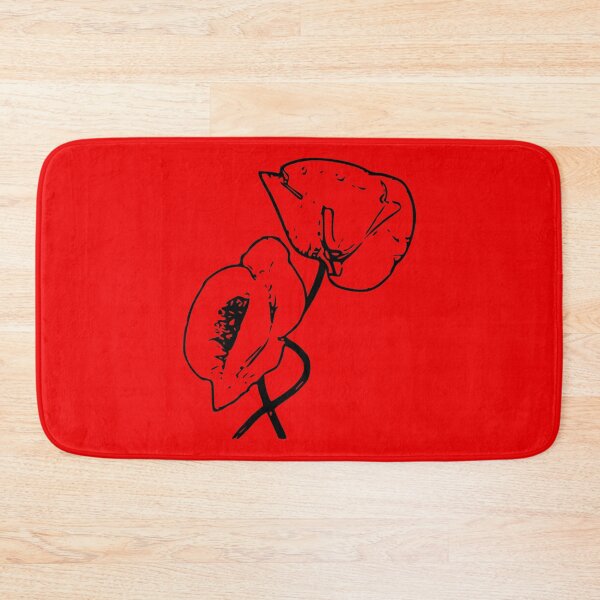Item preview, Minimalist Remembrance Day red poppy classic black white outline designed and sold by Deegital18.