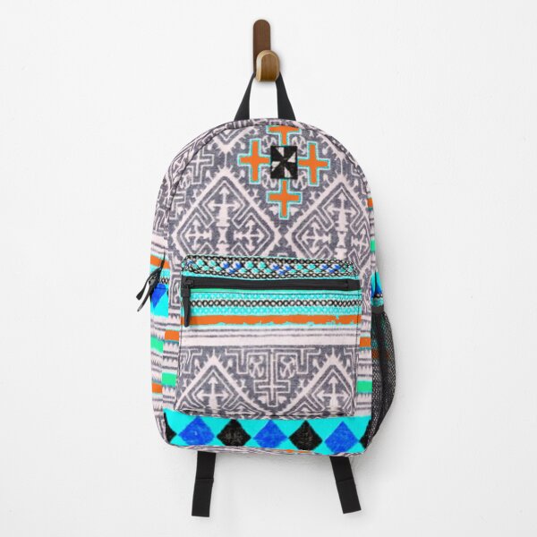 Item preview, Orange Blue Hill Tribe Pattern designed and sold by Adisak-designs.