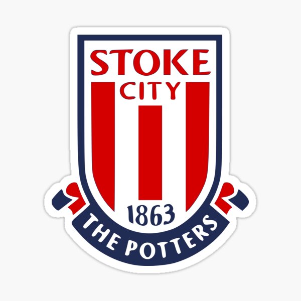 Mobil Oil trade card silk sticker Football Club Badge Stoke City unused 