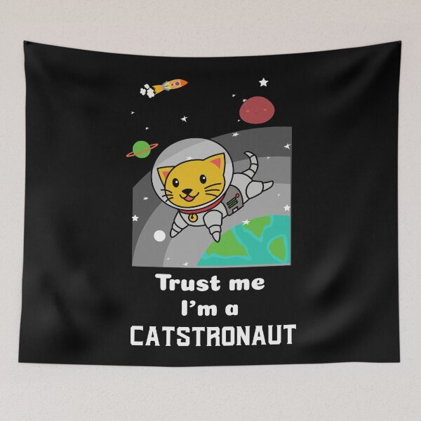 Item preview, TRUST ME I'M A CATSTRONAUT - FUNNY CAT PUN designed and sold by gaCh438.