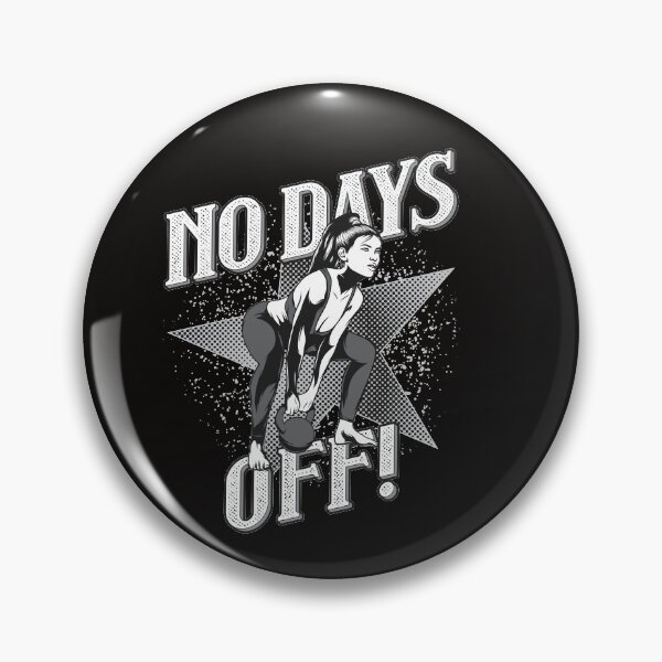 Item preview, No Days Off new gym design for unique gifts designed and sold by Cardio Boutique.
