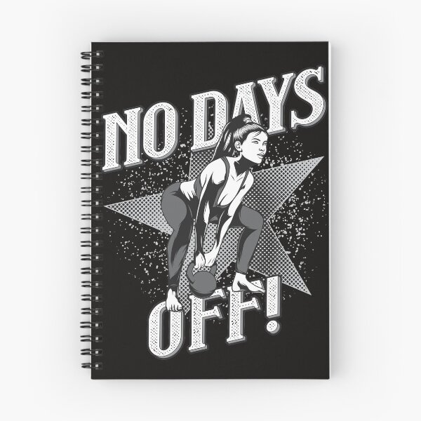 Item preview, No Days Off new gym design for unique gifts designed and sold by Cardio Boutique.