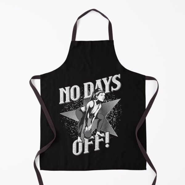 Item preview, No Days Off new gym design for unique gifts designed and sold by Cardio Boutique.
