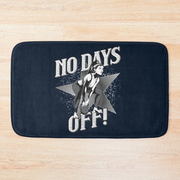 Item preview, No Days Off new gym design for unique gifts designed and sold by Cardio Boutique.